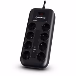 CyberPower Tracer III P0820SUF0-FR, 1050 J, 8 sortie(s) CA, Type E, 200 - 250 V, 50 - 60 Hz, 2,4 A