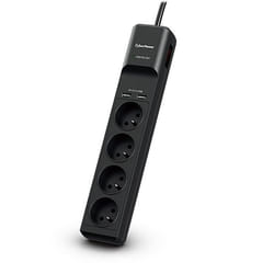 CyberPower Tracer III P0420SUD0-FR protection surtension Noir 4 sortie(s) CA 200 - 250 V 1,8 m