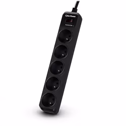 CyberPower Tracer III B0520SC0-FR, 350 J, 5 sortie(s) CA, Type E, 200 - 250 V, 50 - 60 Hz, Noir