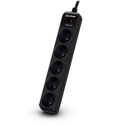 CyberPower Tracer III B0520SC0-FR protection surtension Noir 5 sortie(s) CA 200 - 250 V 1,8 m