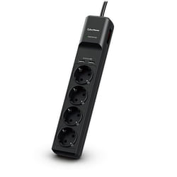 CyberPower P0420SUD0-DE protection surtension Noir 4 sortie(s) CA 200 - 250 V 1,8 m