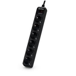 CyberPower B0620SC0-DE protection surtension Noir 6 sortie(s) CA 200 - 250 V 1,8 m