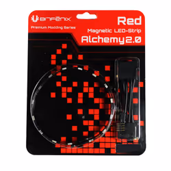 BitFenix Alchemy 2.0, Intérieure, Polyuréthane, Polyvinyl chloride (PVC), Cuivre, Rouge, 30 ampoule(s), LED, 1,44 W