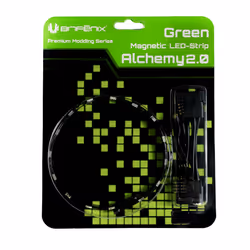 BitFenix Alchemy 2.0, Intérieure, Polyuréthane, Polyvinyl chloride (PVC), Cuivre, Vert, 6 ampoule(s), LED, 1,44 W