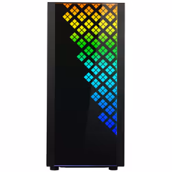 BitFenix Dawn TG, PC, Noir, ATX, EATX, micro ATX, Mini-ITX, Plastique, Acier, Verre trempé, Jouer, 16,5 cm