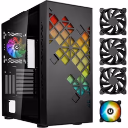 Boitier PC sans alimentation - BITFENIX Tracery ARGB (Noir) - Moyen tour - Format E-ATX