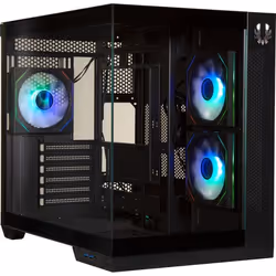 Boîtier PC - BITFENIX - Triton - Cube - ATX - Noir - Verre trempé - USB-C et A-RGB