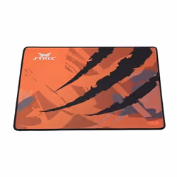 ASUS Strix Glide Speed, Noir, Bleu, Orange, Rouge, Image, Tissu, Tapis de souris de jeu