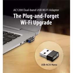ASUS USB-AC53 Nano WLAN 867 Mbit/s - Vue supplémentaire 8