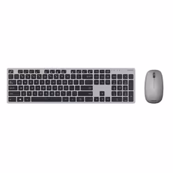 ASUS W5000, Taille réelle (100 %), RF sans fil, AZERTY, Noir, Gris, Souris incluse