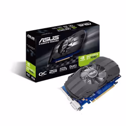 ASUS PH-GT1030-O2G, GeForce GT 1030, 2 Go, GDDR5, 64 bit, 1920 x 1200 pixels, PCI Express 3.0