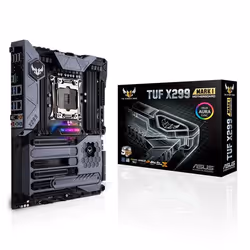 ASUS TUF X299 MARK 1, Intel, LGA 2066 (Socket R4), Intel® Core™ i7, DDR4-SDRAM, 128 Go, DIMM