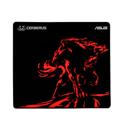 ASUS Cerberus Mat Plus Tapis de souris de jeu Noir, Rouge