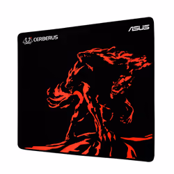 ASUS Cerberus Mat Plus Tapis de souris de jeu Noir, Rouge