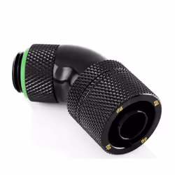 Bitspower BP-MB45R2CPF-CC3U, Raccord, Laiton, Noir, Vert, 1/4"