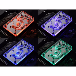 Bitspower Monoblock für ASRock X399M Taichi RGB Nickel - Acryl Bloc d'eau
