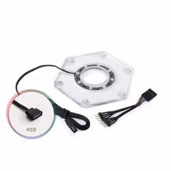 Bitspower Hexagon, Kit de montage, Acrylique, Transparent, RoHS, 91,4 mm, 80 mm