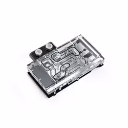 Bitspower Classic VGA, Bloc d'eau, Noir, Argent, Transparent, 3-pin, 1/4", 125 mm, 171,4 mm