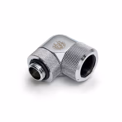 Bitspower BP-E90RMLA16, Tuyau, Laiton, Argent, 1/4", 90°, 1,6 cm
