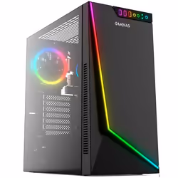 Boîtier Moyen Tour ATX - Gamdias - Argus M1 RGB - Panneau Vitré - 6 Emplacements Ventilateurs - Noir