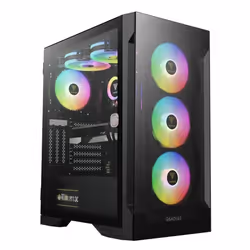 Boîtier PC - GAMDIAS - Vision 7022 - Noir - Panneau en verre - Refroidissement optimal