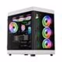 Boitier Tour E-ATX - Gamdias - Neso P1 - Noir/Blanc - Panneaux vitrés - 180 mm alimentation