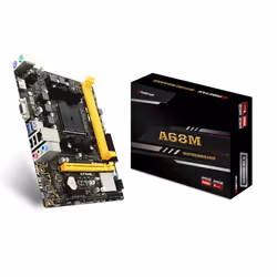 Biostar A68MHE, AMD, Socket FM2+, AMD A, DDR3-SDRAM, 32 Go, DIMM