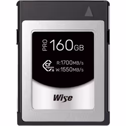 Wise CFX-B160P, 160 Go, 1700 Mo/s, 1550 Mo/s, Résistant aux chocs, Imperméable, Argent, Noir, Bleu