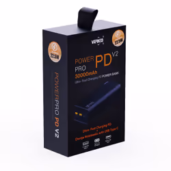Verico Power Pro PD, 30000 mAh, Lithium Polymère (LiPo), 5 V, Noir