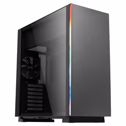 Aerocool Glo, Midi Tower, PC, Noir, ATX, CEB, micro ATX, Mini-ITX, Bleu, Vert, Rouge, Devant