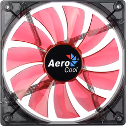 Aerocool Lightning, Ventilateur, 14 cm, 1200 tr/min, 22 dB, 48 cfm, Noir, Rouge