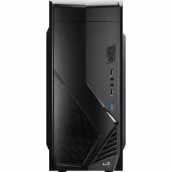 Aerocool CS‐1102, Midi Tower, PC, Noir, ATX, micro ATX, Mini-ATX, Acier, 15 cm