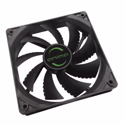Tacens Anima Anima 12cm, Ventilateur, 12 cm, 1200 tr/min, 14 dB, 48,12 cfm, Noir