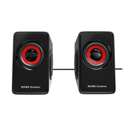 Mars Gaming MS1 haut-parleur Noir, Rouge Avec fil 10 W