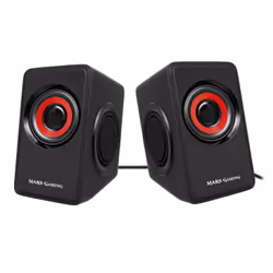 Mars Gaming MS1 haut-parleur Noir, Rouge Avec fil 10 W