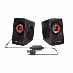 Mars Gaming MS1 haut-parleur Noir, Rouge Avec fil 10 W - Vue supplémentaire 4