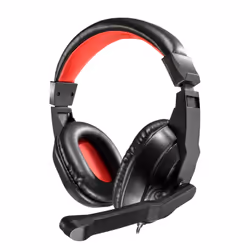 Mars Gaming MRH0, Avec fil, Jouer, 20 - 20000 Hz, 160 g, Casque, Noir, Rouge