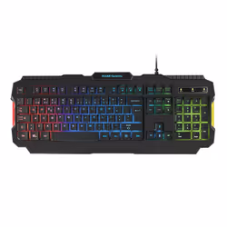 Mars Gaming MRK0PORTU, Avec fil, USB, Clavier mécanique, QWERTY, LED RGB, Noir