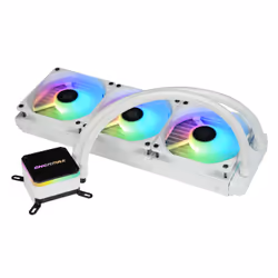 Enermax ELC-LMT360-W-ARGB, Refroidisseur de liquide tout-en-un, 12 cm, 72,1 cfm, Blanc