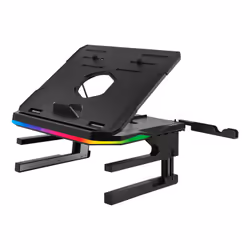 Enermax R.T.STAND, Support pour ordinateur portable et tablette, Noir, Métal, Plastique, 43,2 cm (17"), 10 kg, 0 - 125 mm