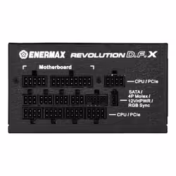 Enermax Revolution DFX unité d'alimentation d'énergie 850 W 20+4 pin ATX ATX Noir - Vue supplémentaire 7