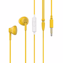 Celly PT-WDE001Y, Avec fil, Appels/Musique, 20 - 24000 Hz, 10 g, Écouteurs, Jaune