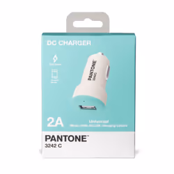 Celly PT-DC1USBL chargeur d'appareils mobiles Universel Cyan, Blanc Allume-cigare Auto