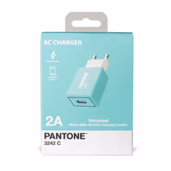 Celly PT-AC1USBL chargeur d'appareils mobiles Universel Cyan Secteur Intérieure