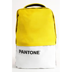 Pantone PT-BK102Y sac à dos Sac à dos normal Blanc, Jaune Polyester