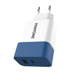 Pantone PT-PDAC02N chargeur d'appareils mobiles Smartphone, Tablette Bleu, Blanc Secteur Charge rapide Intérieure