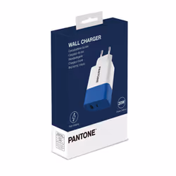 Pantone PT-PDAC02N chargeur d'appareils mobiles Smartphone, Tablette Bleu, Blanc Secteur Charge rapide Intérieure