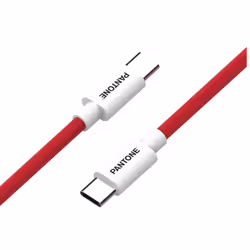 Pantone PT-CTC002-5R1, 1,5 m, USB C, USB C, Rouge