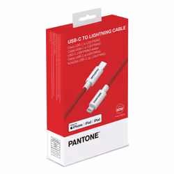 Pantone PT-CTL002-5R1 câble Lightning 1,5 m Rouge, Blanc
