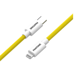 Pantone PT-CTL002-5Y câble Lightning 1,5 m Blanc, Jaune